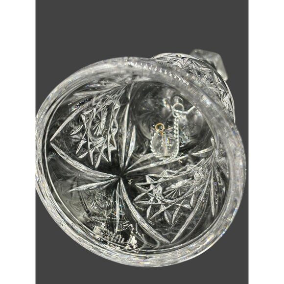Vintage Lead Crystal Dinner Bell, Hand Bell 6.75" Tall - Picture 2 of 10